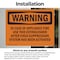 Signmission In Case Of Appliance Fire Use This OSHA Warning Sign, Vinyl Decal, 10in W x 7in L, 2PK OS-2PACK-WS-D-710-L-12643 - alternate 3